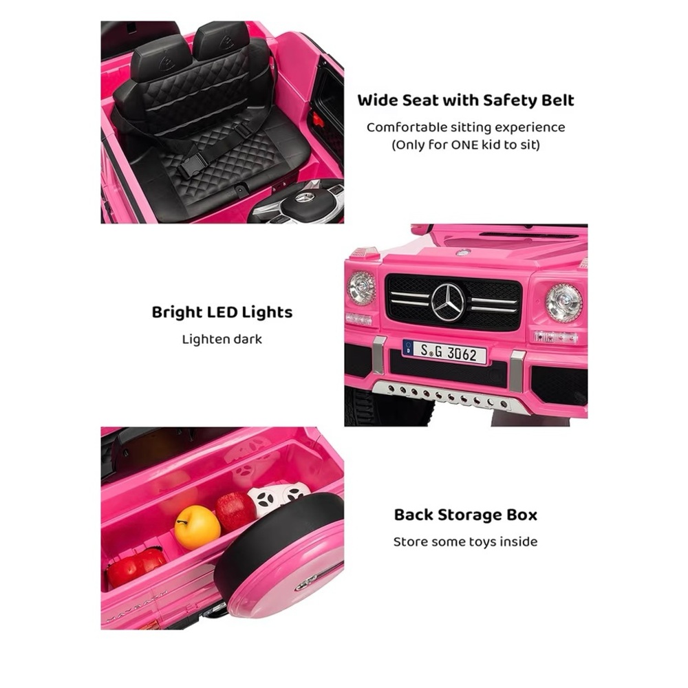 Pink Ride-On Toy Car - Picture 4 of 4